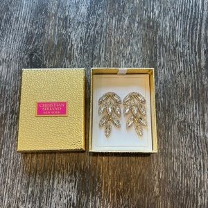 Christian Siriano crystal earrings